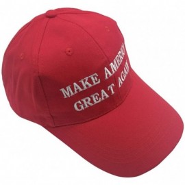 Baseball Caps Unisex Make America Great Again Hat- USA MAGA Cap Adjustable Baseball Hats - 02 Embroidery Red - C518O7DG0TE $9.93