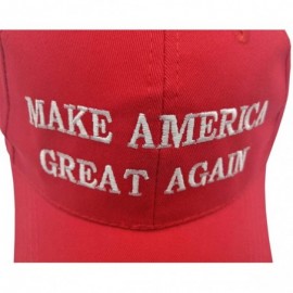 Baseball Caps Unisex Make America Great Again Hat- USA MAGA Cap Adjustable Baseball Hats - 02 Embroidery Red - C518O7DG0TE $9.93