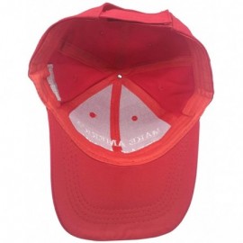 Baseball Caps Unisex Make America Great Again Hat- USA MAGA Cap Adjustable Baseball Hats - 02 Embroidery Red - C518O7DG0TE $9.93