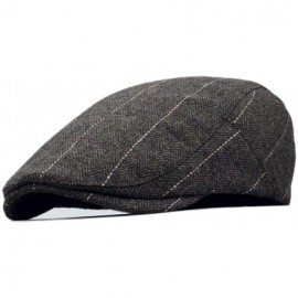 Plaid Ivy Scally Driver Cap Wool Blend Herringbone Tweed Newsboy Cabbie ...