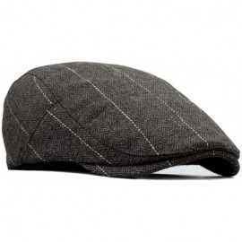 Plaid Ivy Scally Driver Cap Wool Blend Herringbone Tweed Newsboy Cabbie ...