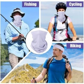 Balaclavas UV Protection Face Mask Ice Neck Gaiter Windproof Scarf Bandana Headband - Pink - CL199LICMT2 $12.14