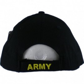 Baseball Caps U.S. Army Retired Cap Black - CA11K1M0AB7 $15.35