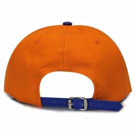 Baseball Caps Baseball 5 Panel Biker Hat - Cs290 Orange/Royal - C011WJW7I2R $14.03