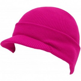 Skullies & Beanies New Blank Cuff Winter Beanie Visor - CD112LQRHNV $6.73