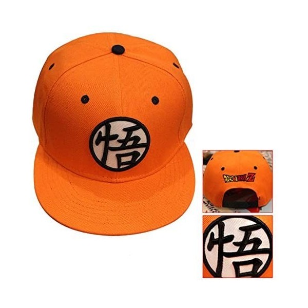Baseball Caps Dragonball Z Goku Symbol Orange Baseball Cap Hat - CG12EP8NEH5 $11.05
