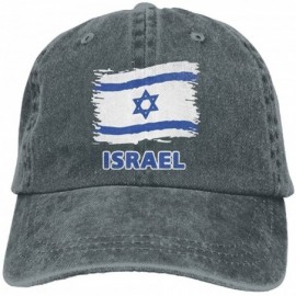 Baseball Caps Baseball Jeans Cap Israel Flag Men Women Snapback Casquettes Adjustable Dad Hat - Asphalt - CH18E2HSMLC $15.39