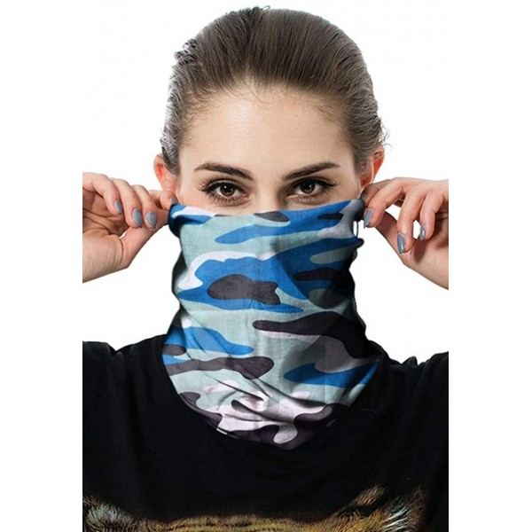 Balaclavas Unisex Multifunctional Seamless Bandana Face Mask Neck Gaiter Headwear Tube Mask Scarf - Camo 2 - CF197SSYDLQ $9.56