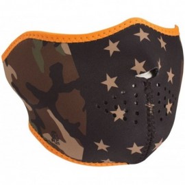 Balaclavas Neoprene Half Face Protection for Bike Riding- Winter Sports - Camo Stars - CQ12ODC887M $17.48