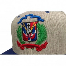 Baseball Caps Dominican Republic Shield Snapback Cap - Heater Gray/Royal - CT12BBYRT3B $31.78