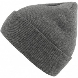 Skullies & Beanies Slouchy Beanie Cap Knit hat for Men and Women - Dark Grey - C218KGTGR3N $11.18