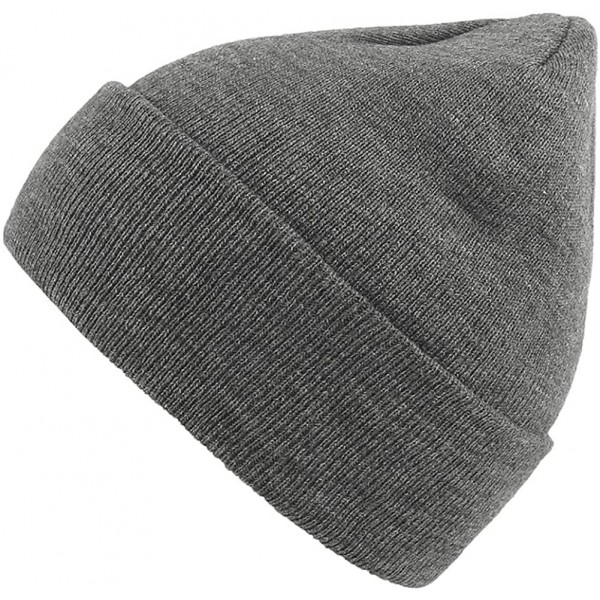 Skullies & Beanies Slouchy Beanie Cap Knit hat for Men and Women - Dark Grey - C218KGTGR3N $11.18