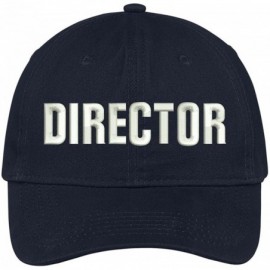 Baseball Caps Director Embroidered Soft Cotton Low Profile Dad Hat Baseball Cap - Navy - CJ18322TA3Y $16.25
