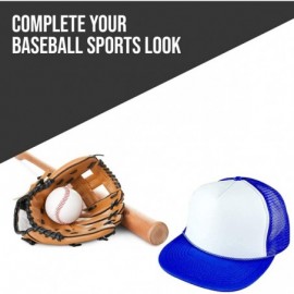 Baseball Caps 2 Packs Baseball Caps Blank Trucker Hats Summer Mesh Cap Flat Bill or Chambray Hats (2 for Price of 1) - C618KQ...