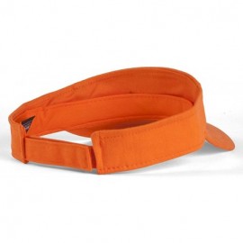 Visors Blank Adjustable Visors - 12-Pack - Orange - CK127DPNYGX $40.34