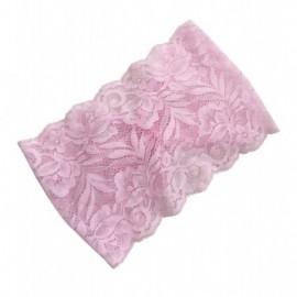 Headbands Stretch Headbands for Women Lace Headcovering for Women Lace Headwrap (Pink) - Pink - C21928HWM5E $9.45