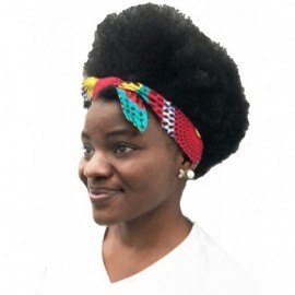 Headbands African Print Headband Hair Accessory for Women/Girls （2 Headbands 1 Big and 1small） - Circle - CK18MDK0IL6 $8.63