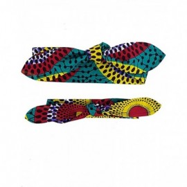 Headbands African Print Headband Hair Accessory for Women/Girls （2 Headbands 1 Big and 1small） - Circle - CK18MDK0IL6 $8.63