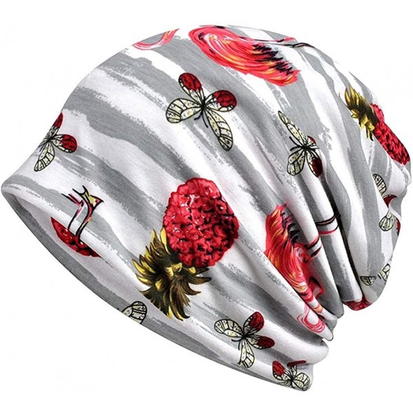 Skullies & Beanies Chemo Cancer Sleep Scarf Hat Cap Cotton Beanie Lace Flower Printed Hair Cover Wrap Turban Headwear - CR196...