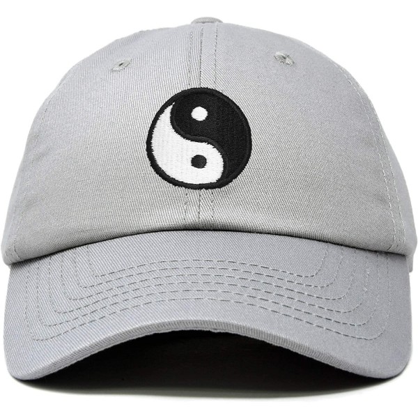 Baseball Caps Ying Yang Dad Hat Baseball Cap Zen Peace Balance Philosophy - Gray - CL18XKCRT58 $11.60