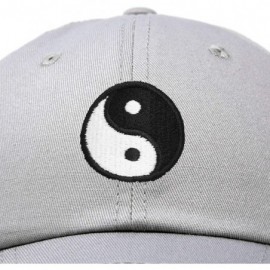 Baseball Caps Ying Yang Dad Hat Baseball Cap Zen Peace Balance Philosophy - Gray - CL18XKCRT58 $11.60