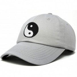 Baseball Caps Ying Yang Dad Hat Baseball Cap Zen Peace Balance Philosophy - Gray - CL18XKCRT58 $11.60