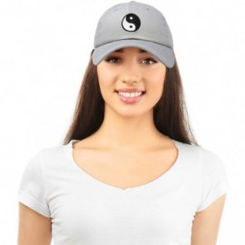 Baseball Caps Ying Yang Dad Hat Baseball Cap Zen Peace Balance Philosophy - Gray - CL18XKCRT58 $11.60