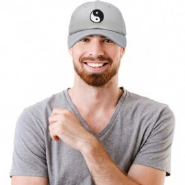 Baseball Caps Ying Yang Dad Hat Baseball Cap Zen Peace Balance Philosophy - Gray - CL18XKCRT58 $11.60