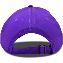 Baseball Caps Pineapple Hat Unstructured Cotton Baseball Cap - Purple - CN18ICEINX3 $10.63