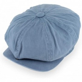 Newsboy Caps Mens/Womens Newsboy Summer Gatsby Soft Cotton Cap in - Blue - CJ18SI99Y7M $27.16