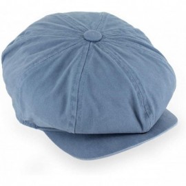 Newsboy Caps Mens/Womens Newsboy Summer Gatsby Soft Cotton Cap in - Blue - CJ18SI99Y7M $47.86