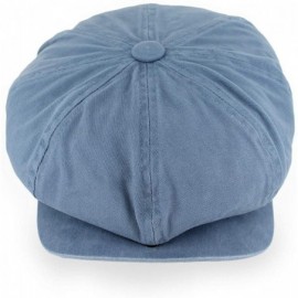 Newsboy Caps Mens/Womens Newsboy Summer Gatsby Soft Cotton Cap in - Blue - CJ18SI99Y7M $27.16