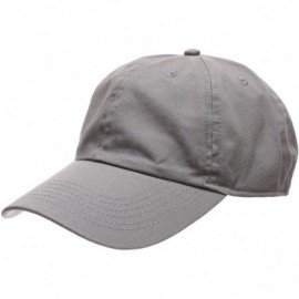 Baseball Caps Plain Stonewashed Cotton Adjustable Hat Low Profile Baseball Cap. - Grey - CQ12NAI862N $9.26