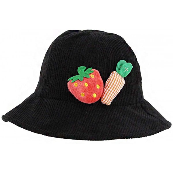 Bucket Hats Women Girls Cotton Leopard Print Reversible Bucket Hat Summer Double Sides Packable Hat for Outdoor Travel - C019...