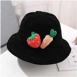 Bucket Hats Women Girls Cotton Leopard Print Reversible Bucket Hat Summer Double Sides Packable Hat for Outdoor Travel - C019...