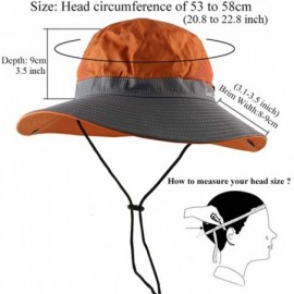 Sun Hats Women's Ponytail Safari Sun Hat-Wide Brim UV Protection Outdoor Bucket Hat-Foldable Beach Summer Fishing Hat - CN18Q...