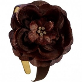 Headbands Emma Silk Flower Girls Arch Headband - Brown - C4116H8RI6Z $9.39