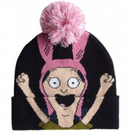 Skullies & Beanies Bob's Burgers Louise Pom Beanie Black - CC18L6I6DXR $15.11