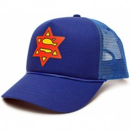 Baseball Caps Star of David Funny Unisex-Adult One Size Trucker Hat Cap Royal - CY12J5BM3YH $17.88