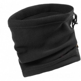 Skullies & Beanies Polar Fleece Neck Warmers Snood Scarf Hat Unisex Thermal Ski Wear Snowboarding - Black - CJ11HW1ITC3 $13.19