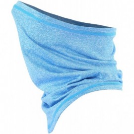 Balaclavas Summer Neck Gaiter Face Scarf/Neck Cover Headwear Face Bandana - Light Blue - CW197CTIWT6 $13.67