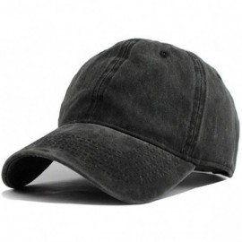 Cowboy Hats Hercvles Plain Adjustable Cowboy Cap Denim Hat for Women and Men - Tiue Stouy8 - C918ZXGOKNC $8.67