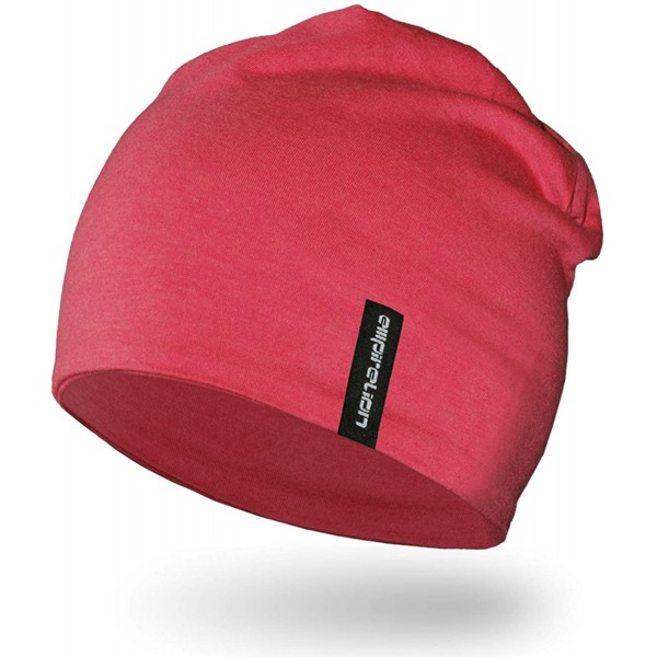 Skullies & Beanies Multifunctional Lightweight Beanies Running - Lipstick Red Mel. - CW18AS49ZEH $10.21