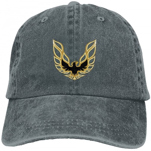 Baseball Caps Trans Am Firebird Logo Unisex Retro Washed Baseball Cap Dad Hat - Asphalt - CO18DNQSI77 $11.77