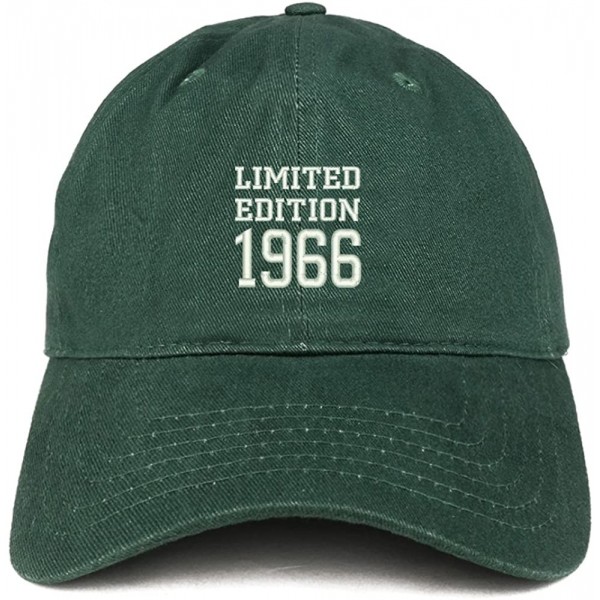 Baseball Caps Limited Edition 1966 Embroidered Birthday Gift Brushed Cotton Cap - Hunter - CR18CO98N2Z $15.40