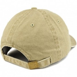 Baseball Caps Vintage 1970 Embroidered 50th Birthday Soft Crown Washed Cotton Cap - Khaki - CH180X3WCCX $17.40