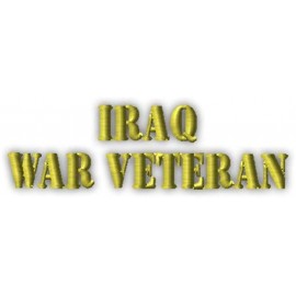 Skullies & Beanies Custom Beanie for Men & Women Iraq War Veteran Embroidery Acrylic Skull Cap Hat - Black - CN18ZWOWZ26 $16.85
