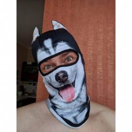 Balaclavas 3D Animal Neck Gaiter Warmer Windproof Full Face Mask Scarf for Ski Halloween Costume - 0siberian Husky - CC18I4TO...