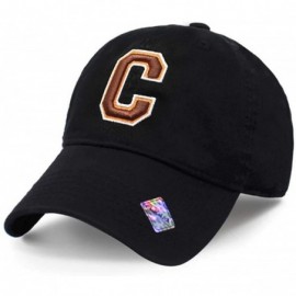 Baseball Caps Football City 3D Initial Letter Polo Style Baseball Cap Black Low Profile Sports Team Game - Cleveland_brown - ...