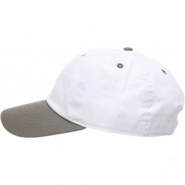 Baseball Caps Two Tone 100% Cotton Stonewashed Cap Adjustable Hat Low Profile Baseball Cap. - Olive - C212NZHAEJF $12.10